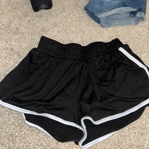 black and white comfy shorts